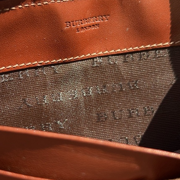 π₯ποΈπ« BURBERRY Beige/Brown Haymarket Check Coated Canvas Zip Around Walletπ₯π₯ - Picture 12 of 16